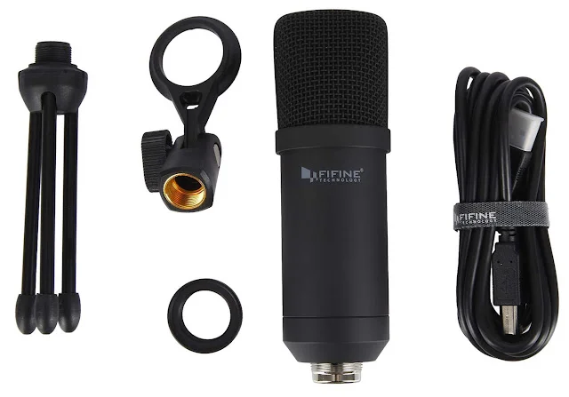 Fifine K730 USB Microphone For YouTube and Podcast, Deep Voice